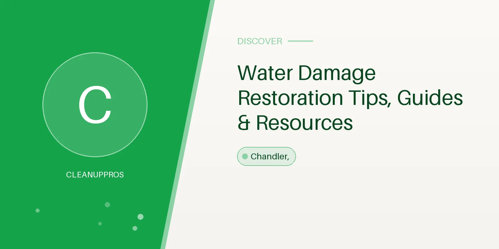 Water Damage Restoration Tips, Guides & Resources